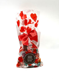 Heart bag with assorted chocolates 150g