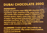 Dubai Chocolate Bar 200g