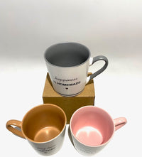 Ceramic message of happiness mugs