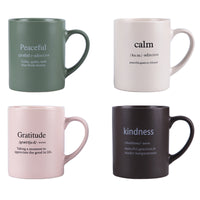 Ceramic Message of Well Being Mugs