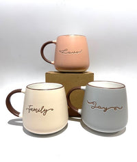Ceramic Love, Joy & Family Mugs