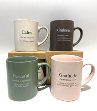 Ceramic Message of Well Being Mugs