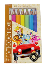 Giant Chocolate Pencils - Safari Animal Pack Design 100g