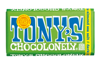 Tony's Chocolonely Dark Almond Sea Salt Chocolate Bar 180g-OUT OF STOCK