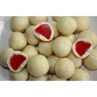 Raspberry Jubes 200g - White Chocolate