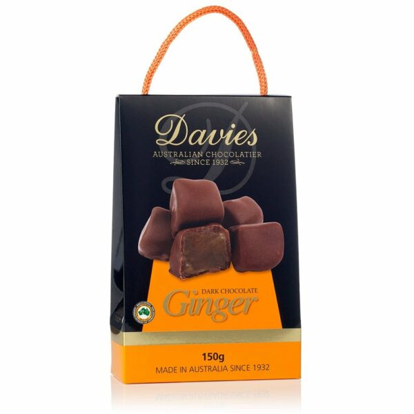 Davis Carry Me Away Dark Chocolate Ginger Creams 150g