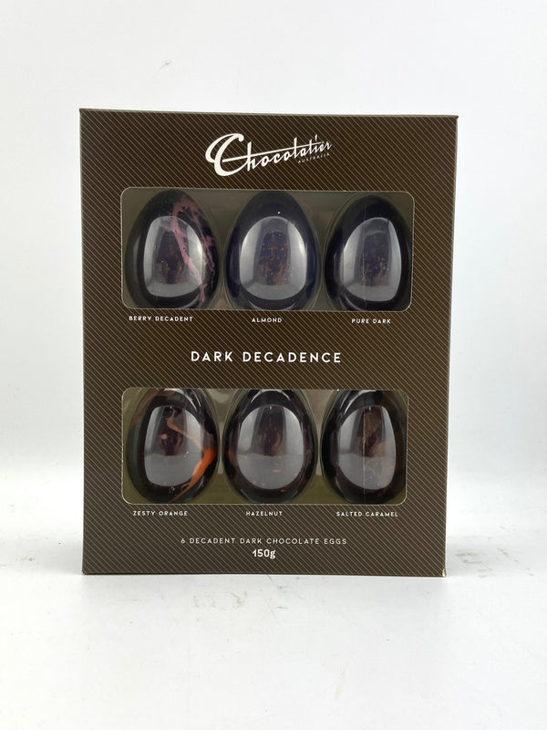 70% Decadence Dark Chocolate 6 Pack Egg Selection 150g