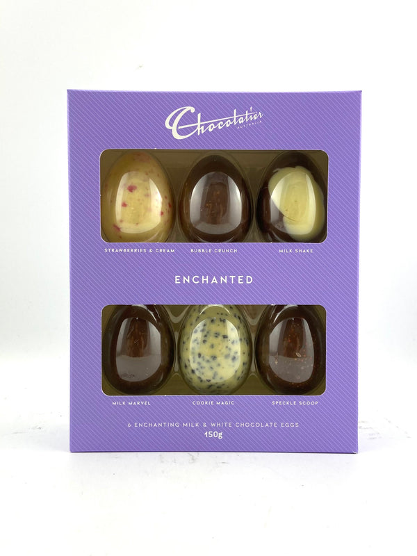 Enchanted 6 Pack Chocolate Egg Selection 150g