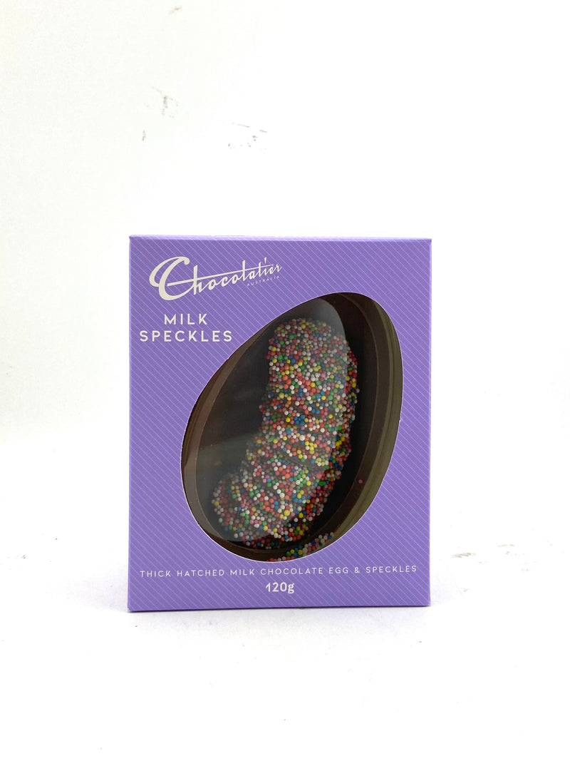 Milk Speckles in a Milk Chocolate Half Egg 120g - 3 available