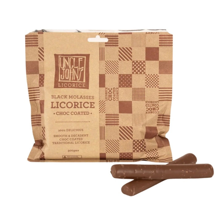 Choc Coated Molasses Licorice - 300g