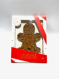 Milk Chocolate Gingerbread man with Caramel Biscuit 100g