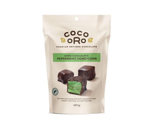 Dark Chocolate Peppermint Honeycomb 160g