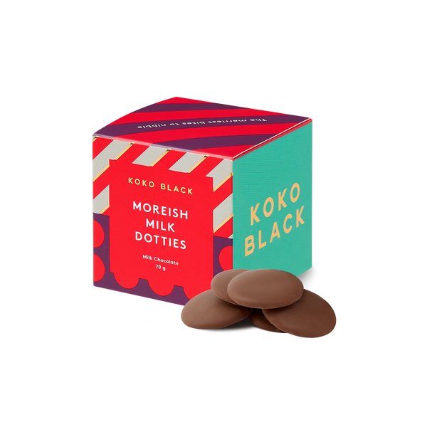 Moreish Milk Dotties Cube 70g