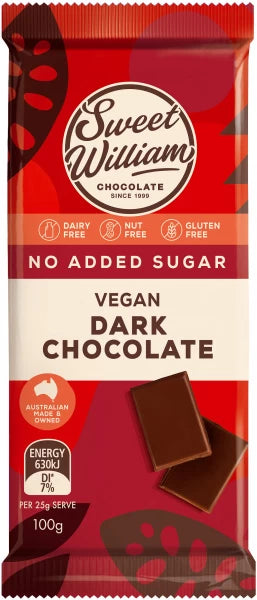 Dark Chocolate Bar 100g - No Added Sugar