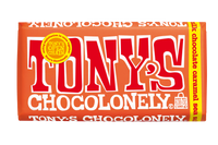 Tony's Chocolonely  Milk Caramel Sea Salt Chocolate Bar 180g