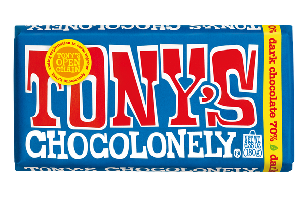 Tony's Chocolonely  Dark 70% Chocolate Bar 180g
