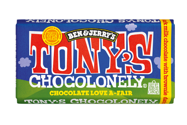 Tony's Chocolonely  Dark Milk Brownie Chocolate Bar 180g