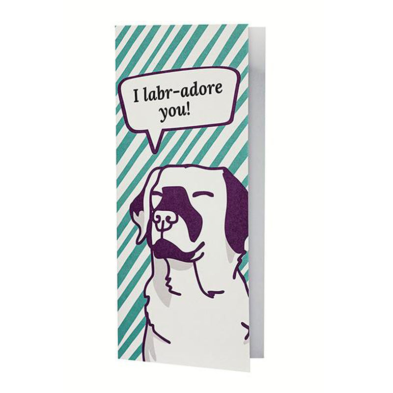 Chocolate Card - I Labr-Adore You Block 80g