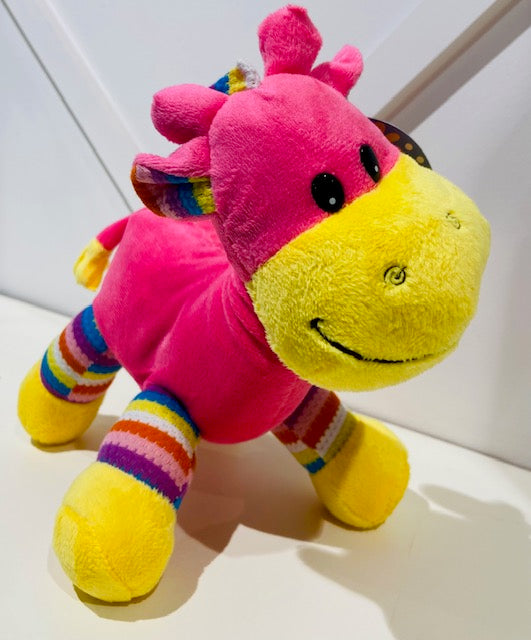 Giraffe Plush - Hot Pink - 25cm