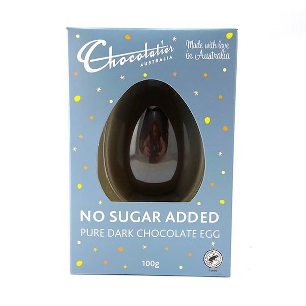 Pure Dark Chocolate Egg - No Sugar Added 100g - 2 Available