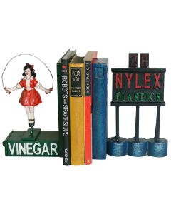 Bookends - Cast Iron Nylex Skipping Girl