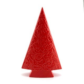 Red Ceramic Christmas Tree Decoration