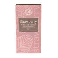 Strawberry White Chocolate Bar 80g