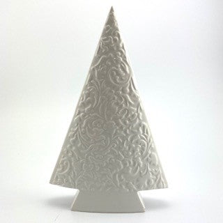 White Ceramic Christmas Tree Decoration